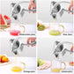 🍹 Espremedor de Frutas Manual em Aço Inoxidável – Suco Fresco, Saudável e Fácil de Preparar