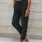 🌸 Calça Feminina Casual de Algodão e Linho com Cintura Elástica – Conforto e Estilo