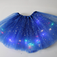 👑✨ Saia Tutu de Princesa com LED – Faça sua menina brilhar como uma verdadeira fada nas festas