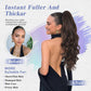 💁‍♀️✨ Rabo de Cavalo Ondulado com Presilha – Volume Instantâneo e Visual Natural em Segundos