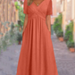 👗✨ Vestido Feminino Elegante com Decote em V – Confortável, Versátil e Perfeito Para Todas as Ocasiões