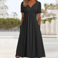👗✨ Vestido Feminino Elegante com Decote em V – Confortável, Versátil e Perfeito Para Todas as Ocasiões