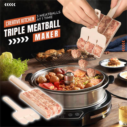 🔥Compre 2 Leve 1 Grátis🔥 Modelador de Três Almôndegas Criativo para Cozinha