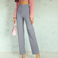 👖✨ Calça Feminina de Cintura Alta com Pernas Largas – Elegância, Conforto e Estilo Para Todos os Momentos