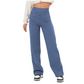 👖✨ Calça Feminina de Cintura Alta com Pernas Largas – Elegância, Conforto e Estilo Para Todos os Momentos