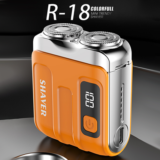 🪒 Mini Barbeador Elétrico Masculino Inteligente – Barbear Rente, Rápido e Confortável em Qualquer Lugar