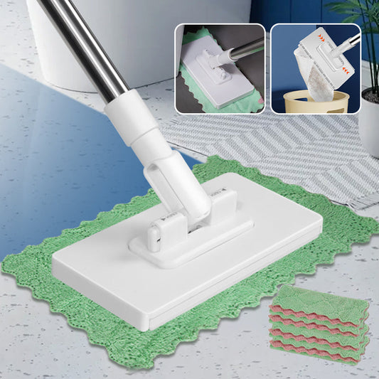 🧹✨ Esfregão Multiuso com Cabo Extensível – Limpeza Fácil de Cantos, Pisos e Superfícies Difíceis