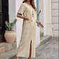 ⏰🔥LIMITED TIME 50% OFF! 👗 Women’s Cotton-Linen Loose Round-Neck Dress – Lightweight, Breathable & Perfect for Casual Summer Outfits ✨🌿
