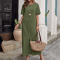 ⏰🔥LIMITED TIME 50% OFF! 👗 Women’s Cotton-Linen Loose Round-Neck Dress – Lightweight, Breathable & Perfect for Casual Summer Outfits ✨🌿