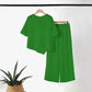 ⏰🔥LIMITED TIME 50% OFF! ✨ Women’s Irregular Hem Top & Wide-Leg Pants Two-Piece Set – Effortless Style & Chic Comfort 🌸💃