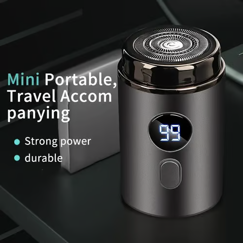 🔥Promoção Imperdível: 50% de desconto🔥 Barbeador elétrico mini potente para homens com visor digital