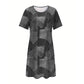 ✨ Vestido Feminino Patchwork Casual – Leve, Confortável e Elegante Para Todos os Momentos