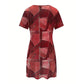 ✨ Vestido Feminino Patchwork Casual – Leve, Confortável e Elegante Para Todos os Momentos