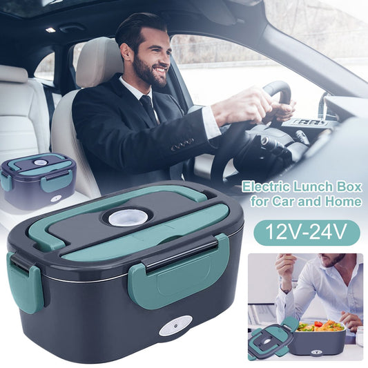 🍱🔥 Lancheira Elétrica Portátil 60W – Coma refeições quentes no carro, trabalho ou viagens a qualquer hora
