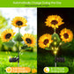 🌻✨ Luz Solar de Girassol para Jardim – Decoração Encantadora, Energia Solar e Brilho Automático Todas as Noites
