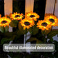 🌻✨ Luz Solar de Girassol para Jardim – Decoração Encantadora, Energia Solar e Brilho Automático Todas as Noites