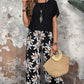 ⏰🔥LIMITED TIME 50% OFF! 💃 Women’s Casual Floral Print Wide-Leg Trousers & Short Sleeve Top Set – Flowy, Comfortable & Effortlessly Chic ✨🌸