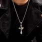 ✝️Vintage Crown Cross Necklace