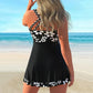 🔥LAST DAY SALE 50% OFF👙Women's Plants Print V Neck Swimdress & Tankini Set 