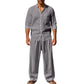 ⏳🔥LIMITED-TIME 50% OFF! 👔 Men’s Linen Shirt & Pants Set – Casual, Breathable & Comfortable ✨