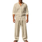 ⏳🔥LIMITED-TIME 50% OFF! 👔 Men’s Linen Shirt & Pants Set – Casual, Breathable & Comfortable ✨