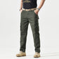 Men's straight-leg pants with pockets
