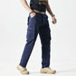 Men's straight-leg pants with pockets