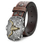 🔥2025 Hot Sale 🎁Men's Retro Bull Head Embossed Leather Belt