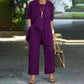 ⏰🔥LIMITED TIME 50% OFF! 💃 Elegant Women’s Relaxed Fit 3-Piece Set – Minimalist Wide-Leg Pants, Cardigan & Top in Luxe Stretch Fabric 🌟👚