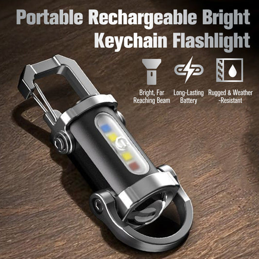 🔦✨ Lanterna de Chaveiro Recarregável USB-C – 7 Modos de Luz em Um Design Mini e Poderoso