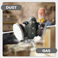 🛡️ Dust-Proof Integrated Respirator Mask – Dual Activated Carbon Filters for Industrial-Grade Gas & Dust Protection 💎🔥