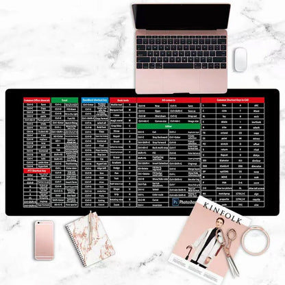 ⏰🔥LIMITED TIME 50% OFF! ⌨️ Quick Key Super Large Anti-Slip Keyboard Pad – Non-Slip, Shortcut Patterns & Boost Productivity 🚀✨