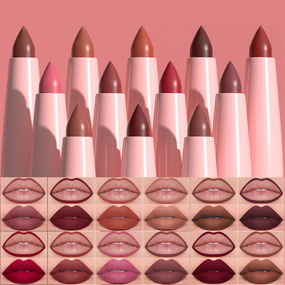 💄💋 Kit 12 Batons Matte + Lápis Labial – Cores Intensas, Acabamento Aveludado e Look Perfeito
