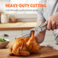 🍗✂️ Tesoura de Cozinha em Aço Inoxidável 2 em 1 – Corte Carnes e Ossos com Facilidade