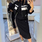 ⏳ Women's High Neck Jacket and Dress Set – Elegant Style and All-Day Comfort ✨👗