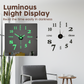 3D DIY Silent Frameless Luminous Wall Clock