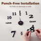 3D DIY Silent Frameless Luminous Wall Clock