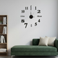3D DIY Silent Frameless Luminous Wall Clock