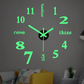 3D DIY Silent Frameless Luminous Wall Clock