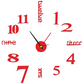 3D DIY Silent Frameless Luminous Wall Clock