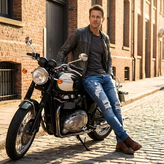 🔥 Men’s Stylish Distressed Skinny Jeans – Trendy, Comfortable & Effortless Street Style 👖✨
