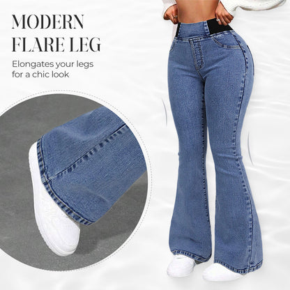 👖 Women’s High-Waist Stretch Flare Denim Jeans – Flattering Fit & Comfortable All-Day Wear ✨💃