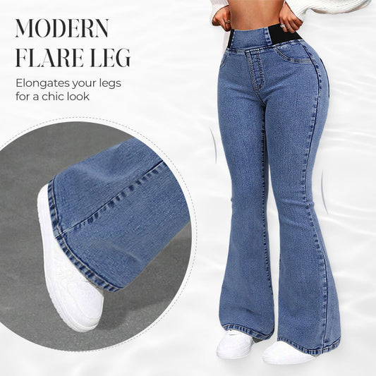 👖 Women’s High-Waist Stretch Flare Denim Jeans – Flattering Fit & Comfortable All-Day Wear ✨💃