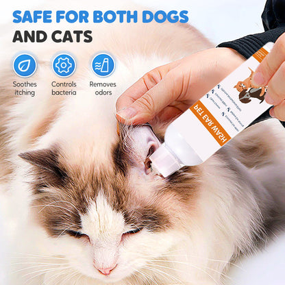 🐶🐱✨ Limpador de Ouvidos para Cães e Gatos – Remove Cera, Odores e Sujeiras com Cuidado Suave e Seguro