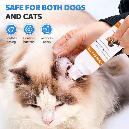 🐶🐱✨ Limpador de Ouvidos para Cães e Gatos – Remove Cera, Odores e Sujeiras com Cuidado Suave e Seguro