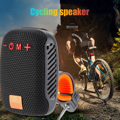 Alto-falante Bluetooth para bicicleta à prova d'água com suporte de montagem