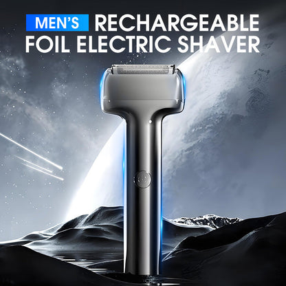 🪒⚡ Barbeador Elétrico Masculino Recarregável – Barbear suave, rápido e sem irritação todos os dias