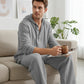 👕 Men's Hooded Casual Loose Top & Pants Set – Ultimate Comfort & Relaxed Style ✨ Perfect for Any Day! 🖤