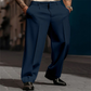 👖✨ Calça masculina perna larga com pregas – elegante, leve e confortável