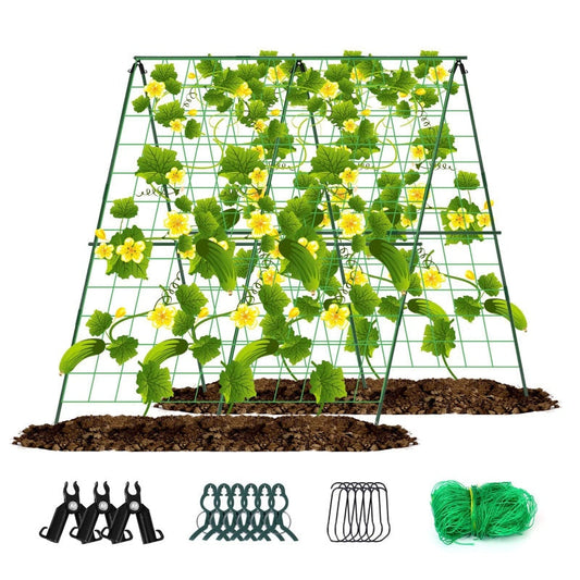 🌿 A-Frame Garden Trellis for Climbing Plants – Sturdy Support for Vines, Flowers & Vegetables 🌸🥒